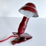 NOS red bakelite accent art deco lamp
