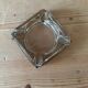 Empty pocket/ashtray in glass and leather