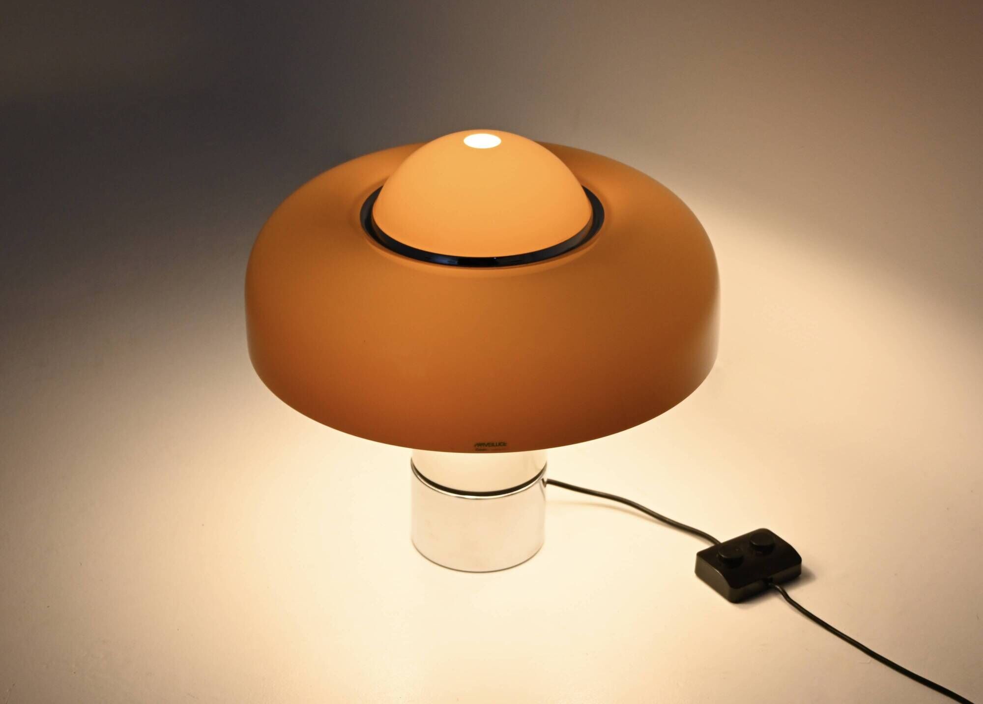 Brumbury lamp by Luigi Massoni for Harveiluce iGuzzini, 1970s