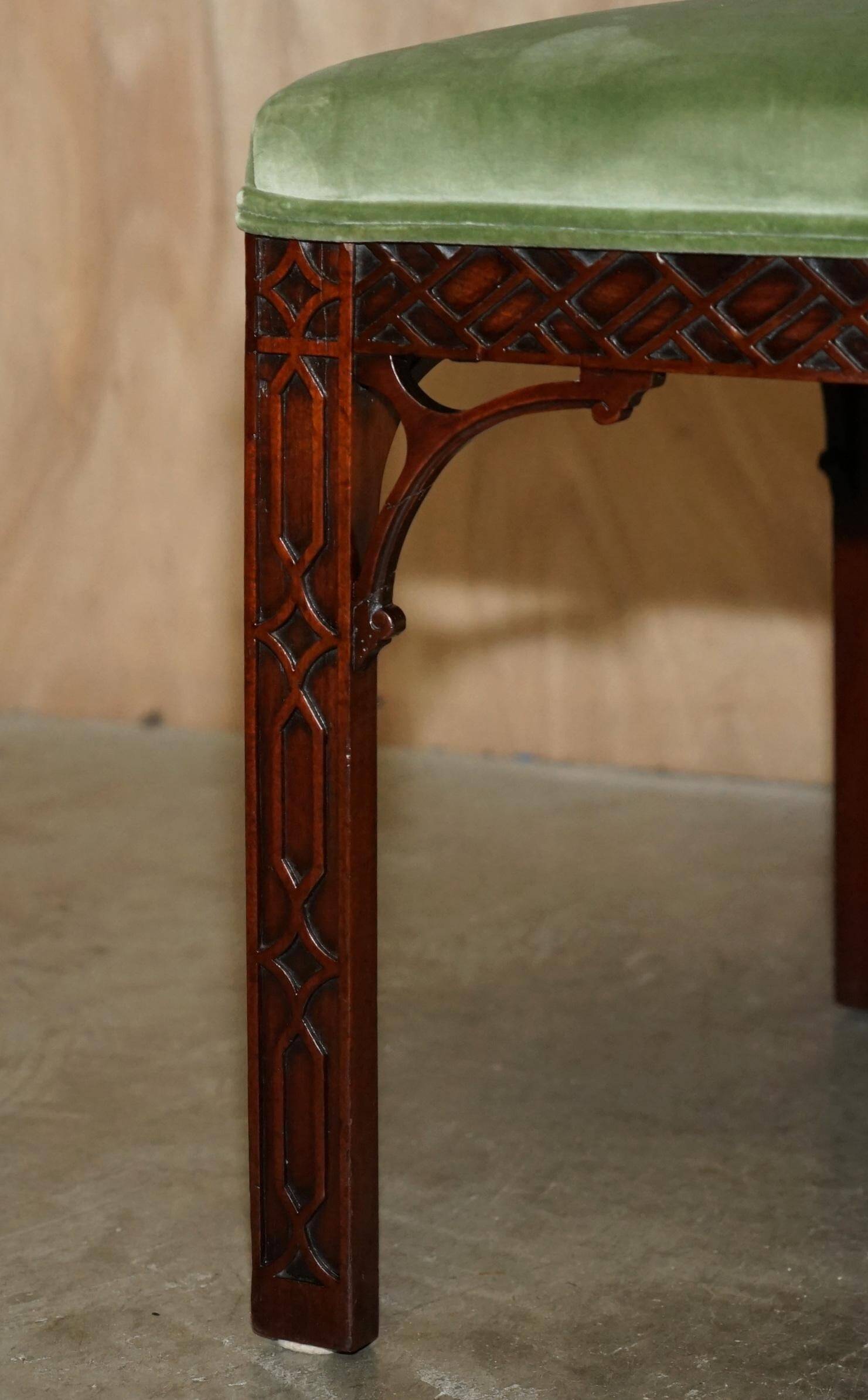 Pair of finely carved Victorian Thomas Chippendale accent chairs.
