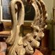 Ittalian Artist, Empire Period Decorative Swan Sculptures, 1800s, Giltwood, Set of 2