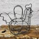 Chicken-shaped wire basket