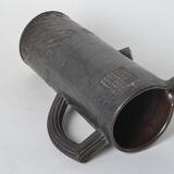 Handmade stoneware pitcher
