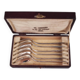 6 Silverplated teaspoons