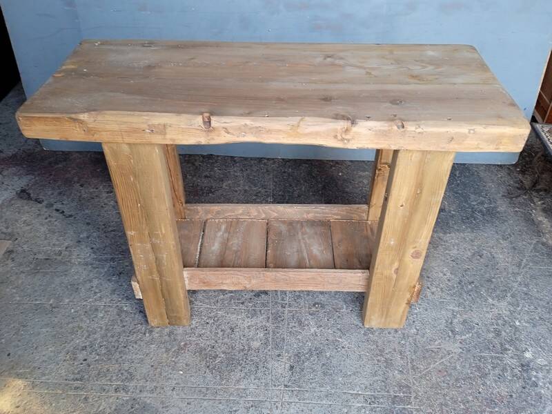 Workbench 120cm old solid wood