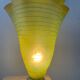 Lampe vintage en pâte de verre col mouchoir
