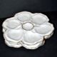 3 Limoges porcelain oyster plates