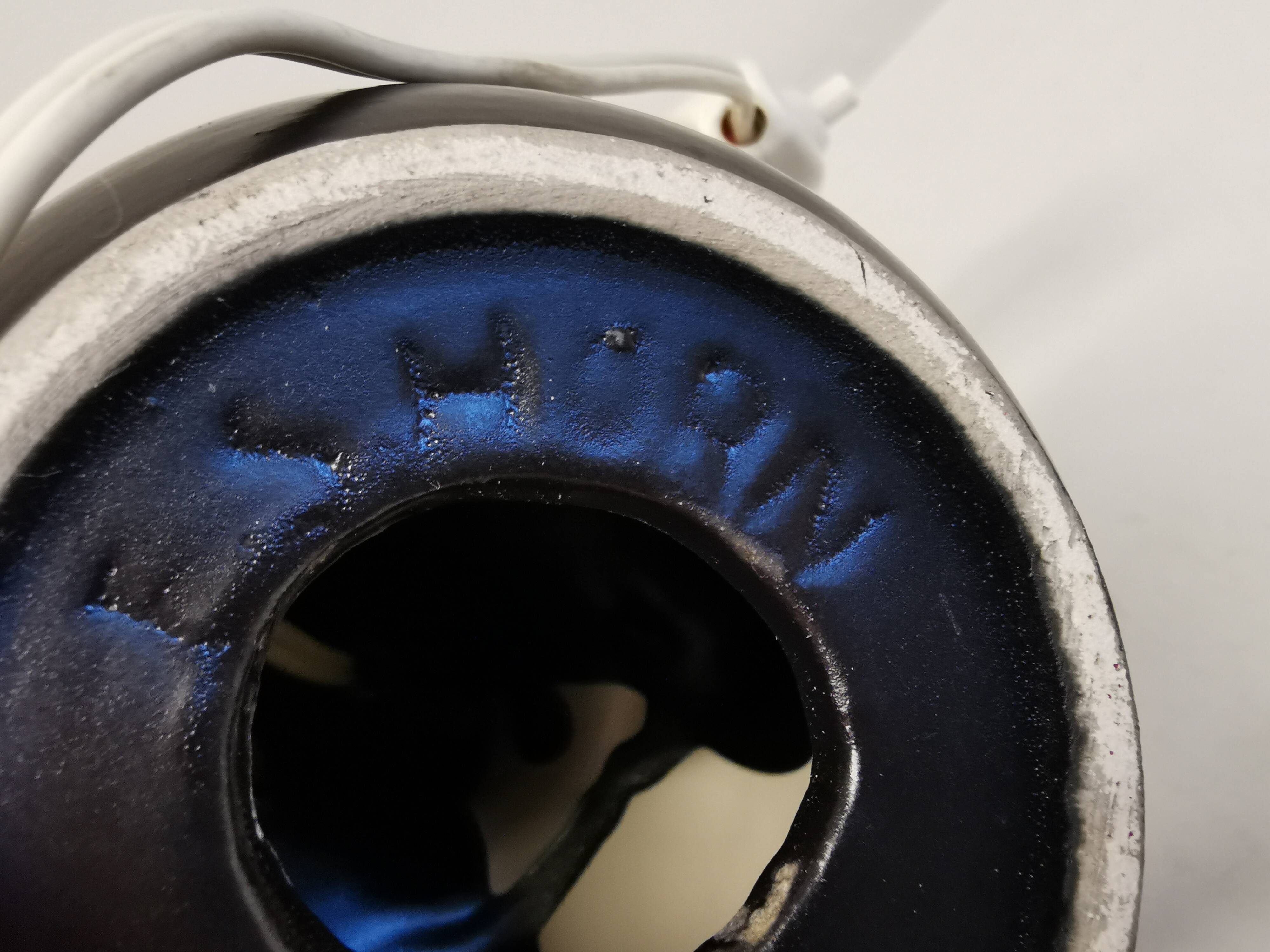 Ceramic table lamp from Danish ES Horn