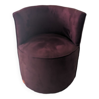 Velvet salsa armchair