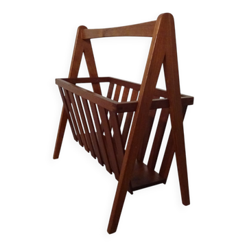 Danish Teak Magazine Rack, 1960s