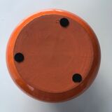 Orange terracotta vase