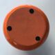 Orange terracotta vase