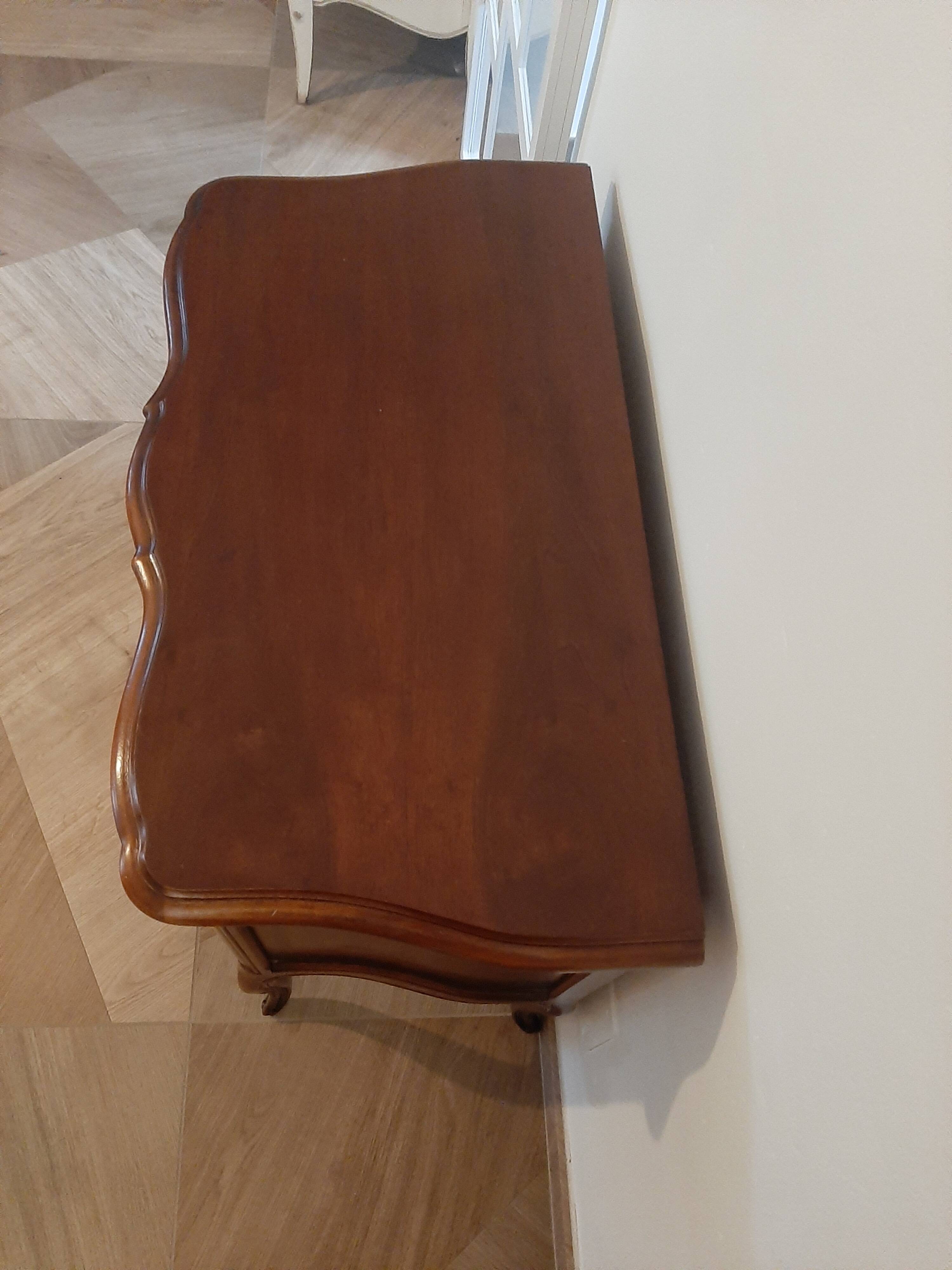 Louis XV style chest of drawers - 2 drawers - Curved feet - 1980s