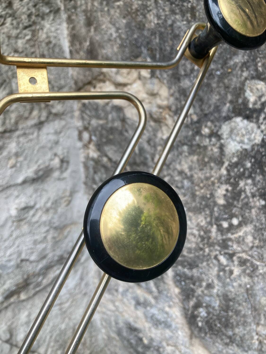 Vintage wall-mounted coat rack