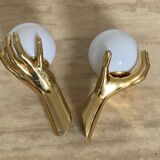 Pair of Arlus hand sconces