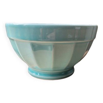 Saturnia turquoise glazed porcelain bowl