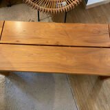 Solid elm coffee table Maison Regain