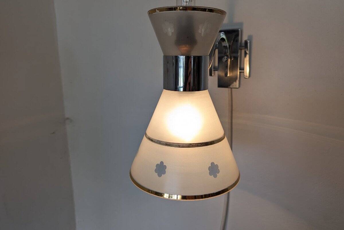 Rare Art Deco Wall Lamp 1930 Diabolo