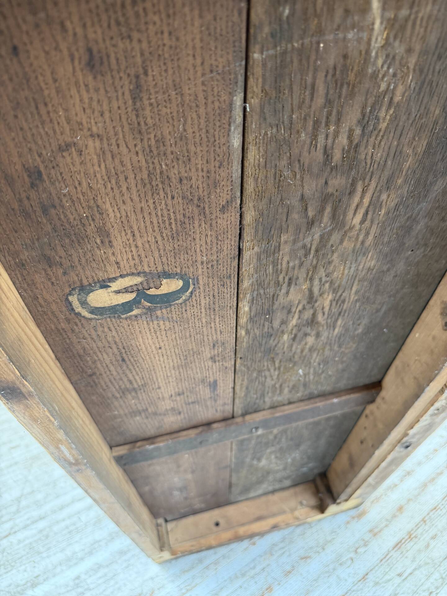 19th-century oak console table