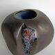 Max Idlas ceramic vase and colored concretions