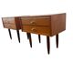 Set of 2 vintage wooden bedside tables/mini cabinets.