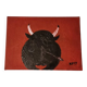 Contemporary painting – Stylized bull – Signed KPMY