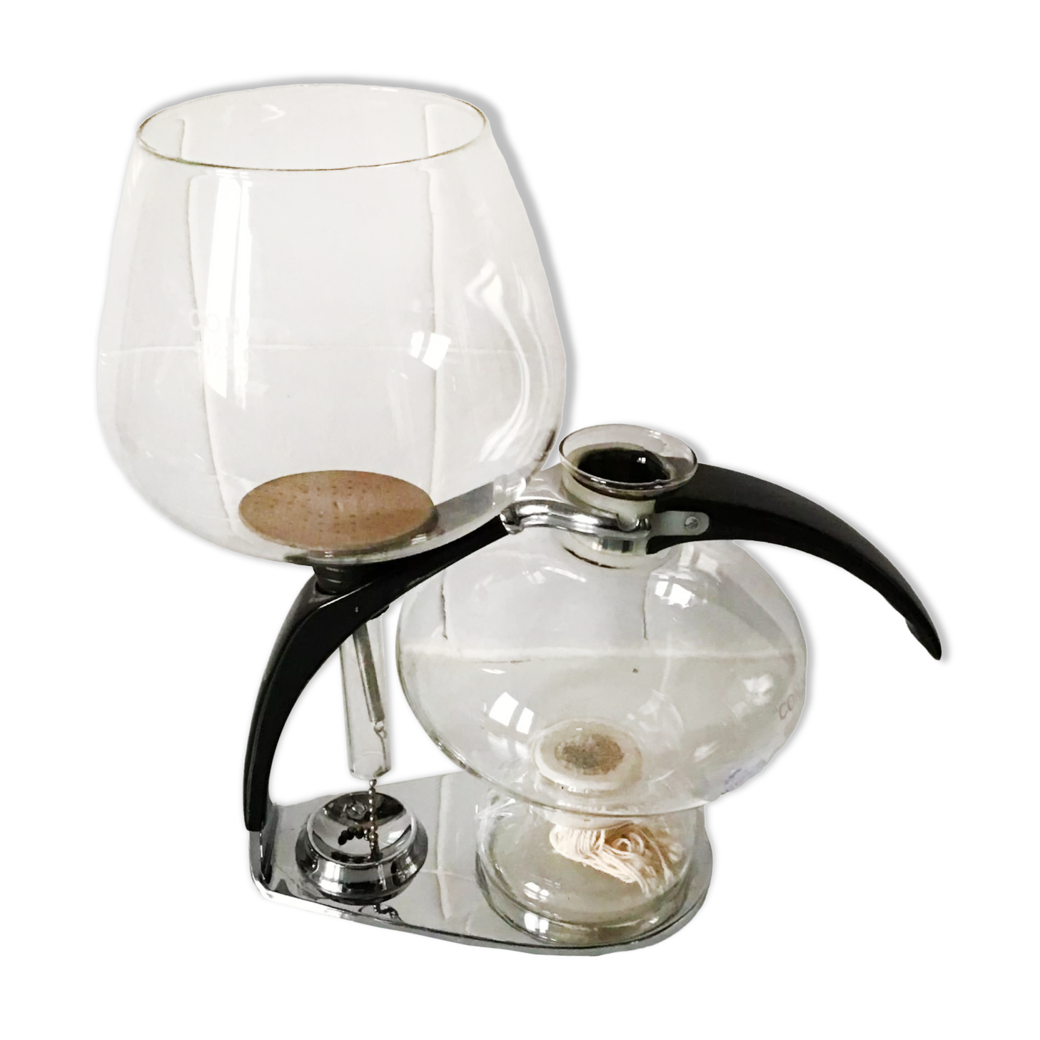 Cona coffee maker with complete depression