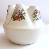 Handcrafted tulip tree vase with ceramic flowers