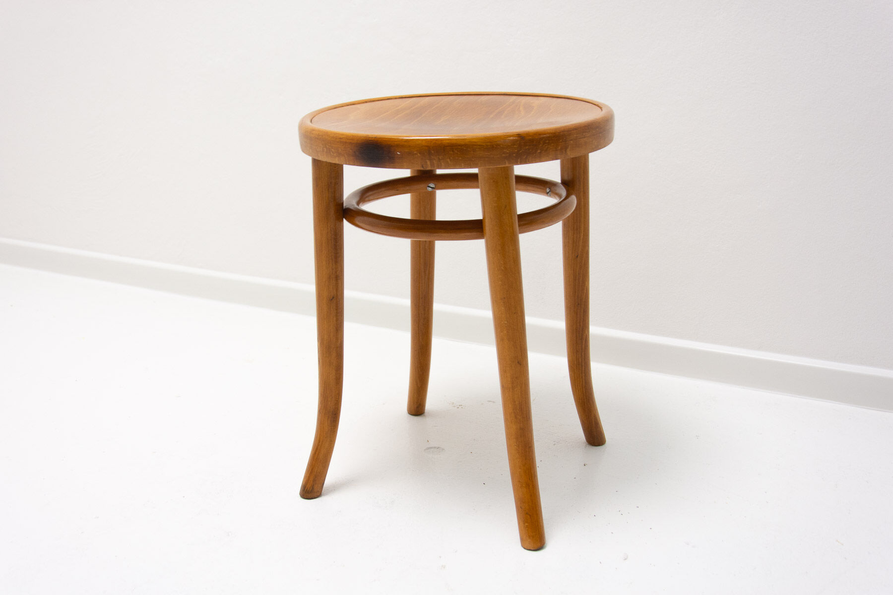 Thonet bentwood stool, 1920´s, czechoslovakia