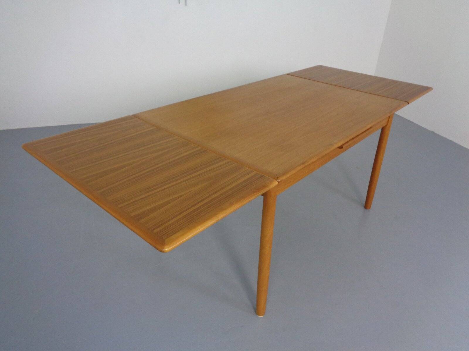 Large Danish Teak Extendable Dining Table, 1960s
