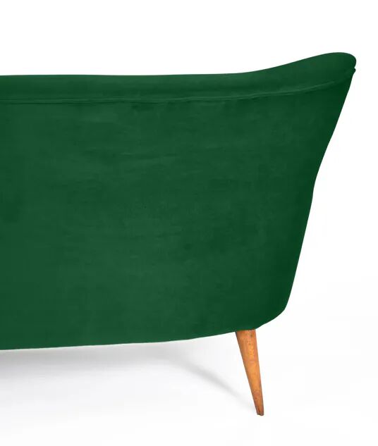 Sofa after renovation, 1960s, bottle green.