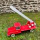 Fire truck with wooden ladder