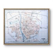 Printed in 1909, map of Parma, Italy