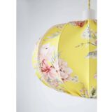 Vintage round Japanese-style printed pendant lamp