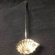 A fine silver-plated Art Nouveau sauce spoon/punch ladle, made by S.F.A.M.,