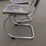 Duo of vintage cantilever chairs