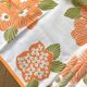 Nappe et serviettes à fleurs, années 70
