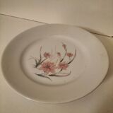 Limoges Lafarge porcelain compote bowl. Water lilies.