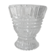 Ancient art-deco molded glass vase