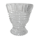 Ancient art-deco molded glass vase