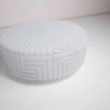 Atypical 1970 round glass ceiling