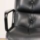 Charles Pollock leather office chair, Knoll edition, 1970