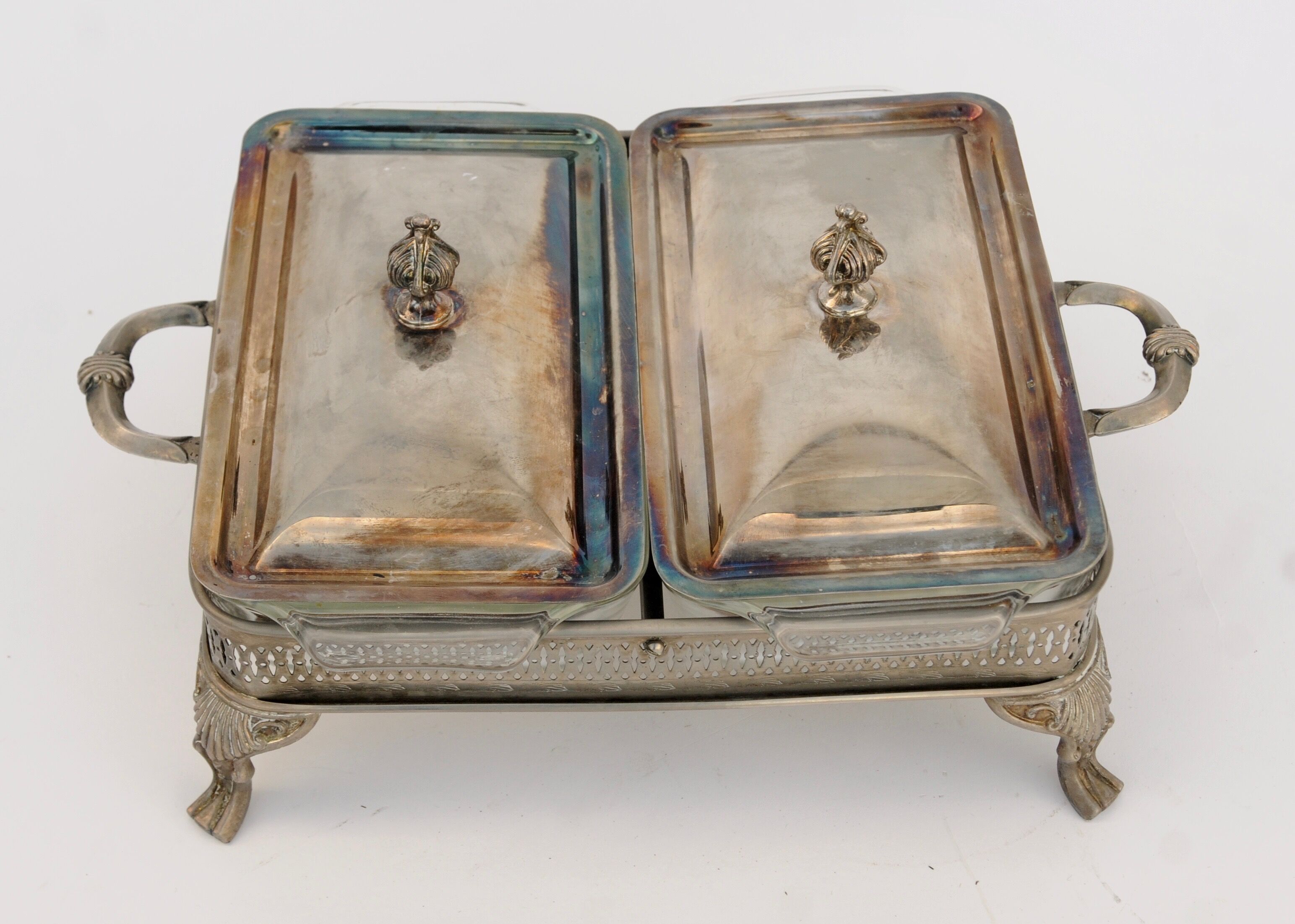 Plat En Métal Argenté - Occasion - Déco Ou Usage