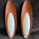 Pair Of Goffredo Reggiani Sconces Original Edition Italy 1960 - Teak And Perspex