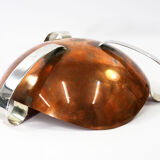 Mid-Century Copper & Silver Decorative Centerpiece