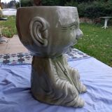 Buddha in Celadon flower pot