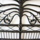 Black peacock rattan headboard