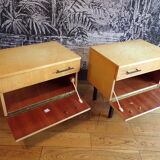 Pair of vintage bedside tables
