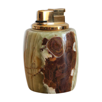 Vintage Colibri of London onyx table lighter