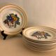 10 flat plates model Fleuri, HBCM, 1950